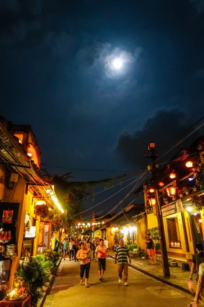 A scene from the Hoi An Full Moon Lantern Festival.