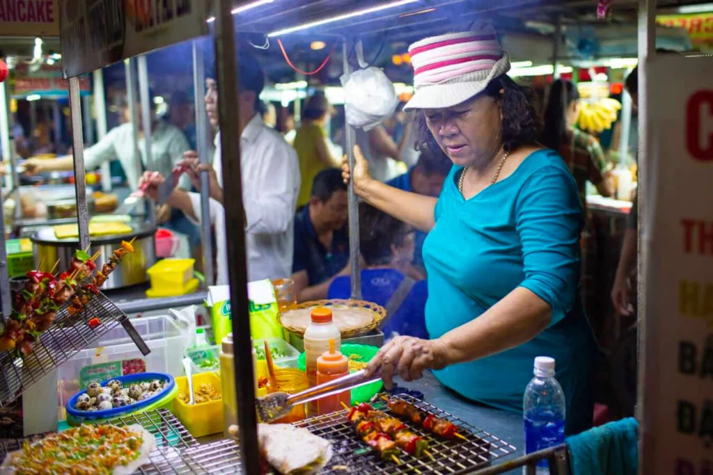 Hoi An Night Market Food Stalls