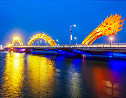Han River in Da Nang at night