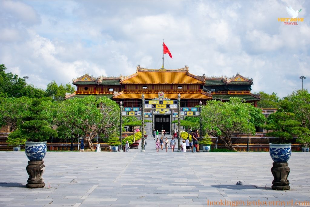 Quiet path through Hue Imperial Citadel