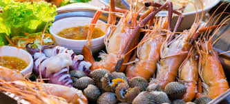 Vietnamese seafood dishes by the sea
